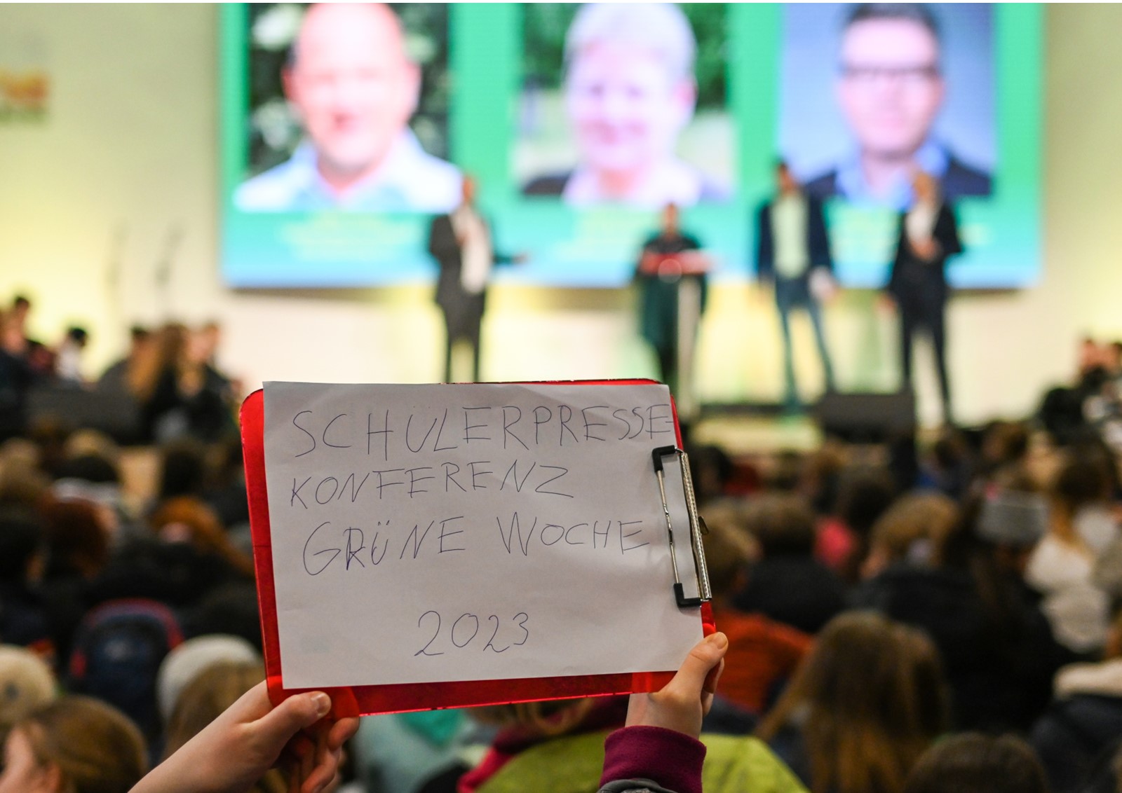 Grüne Woche: Schüler sorgen sich um Ernährungssicherheit