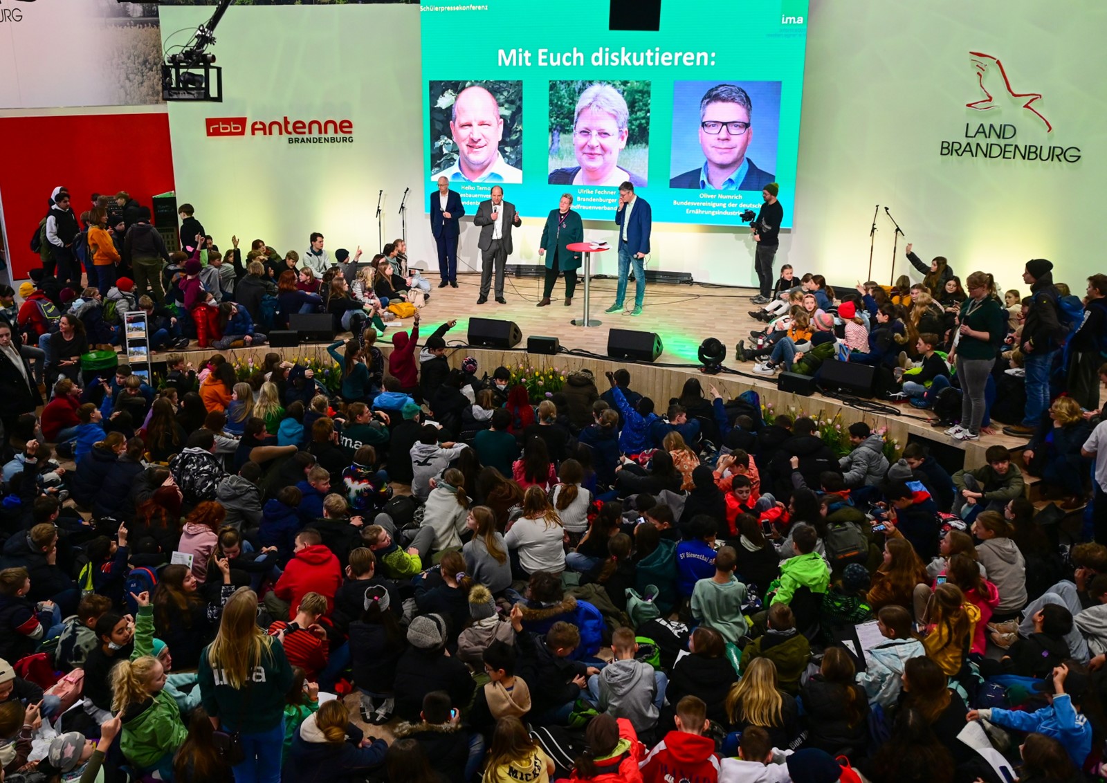 Grüne Woche 2024: Ansturm auf die Schülerpressekonferenz 