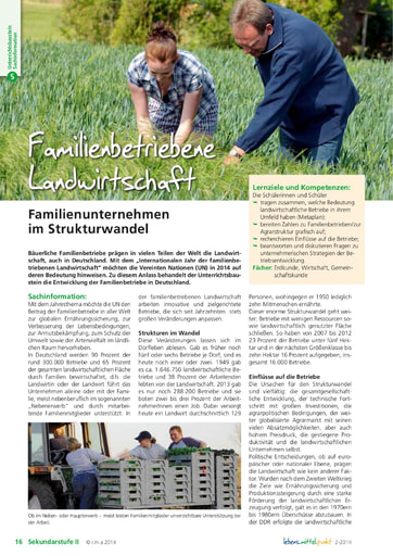 Familienbetriebene Landwirtschaft - Familienunternehmen im Strukturwandel