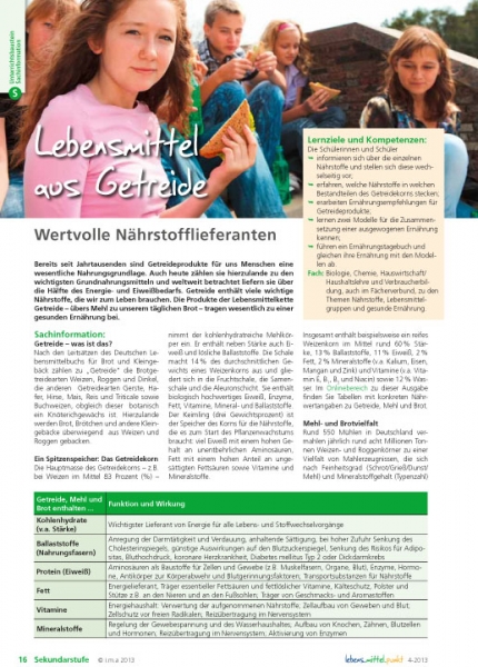 Lebensmittel aus Getreide