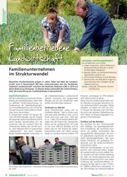 Familienbetriebene Landwirtschaft