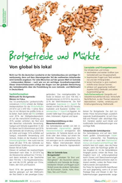 Brotgetreide und Märkte