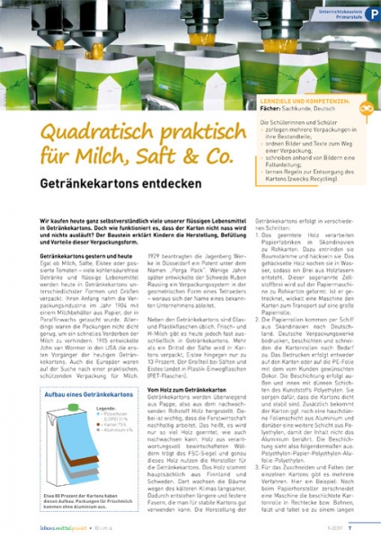 Quadratisch praktisch für Milch, Saft & Co.