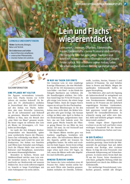 Lein und Flachs wiederentdeckt