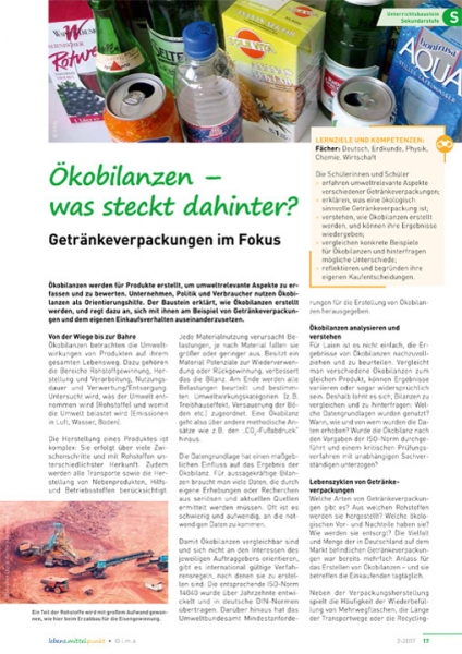 Ökobilanzen - was steckt dahinter?