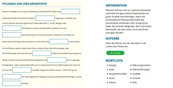 Bedeutung der Nährstoffe für Pflanzen 1