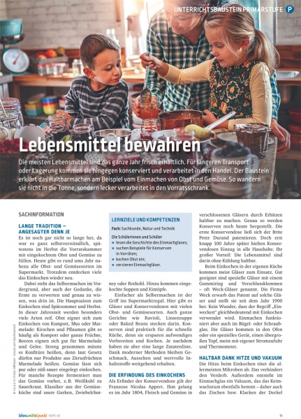 Lebensmittel bewahren