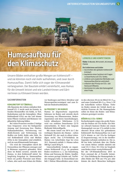 Humusaufbau für Klimaschutz